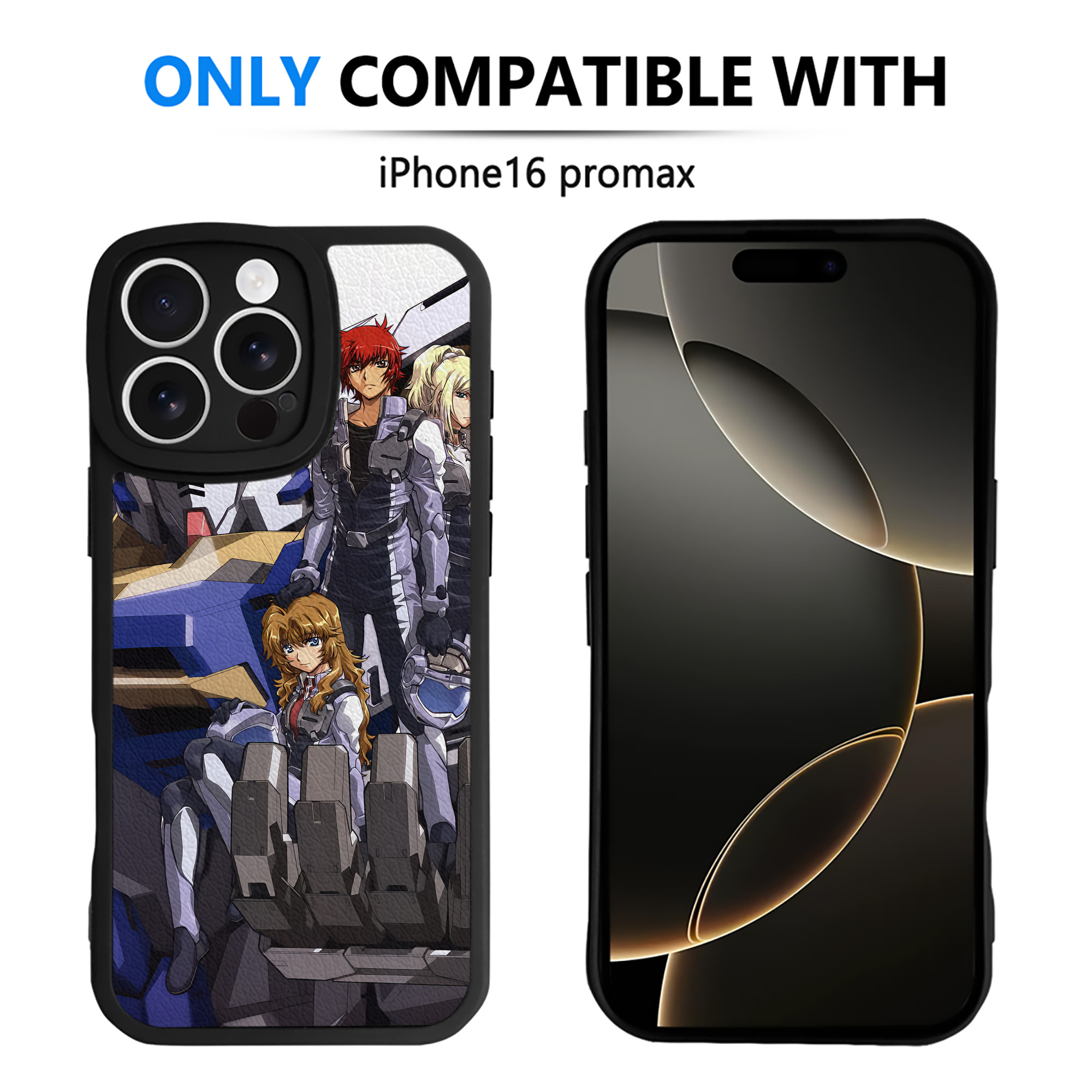（画像用） 機動戦士ガンダム Mobile Suit Gundam 【iPhone 16シリーズ対応】シリコンスマホケース（レザー調） 材質：シリコン